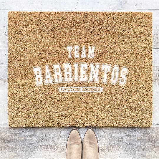 Team Barrientos Lifetime Member Family Last Name Coir Doormats