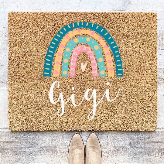 Gigi Rainbow For Grandma Family Coir Doormats