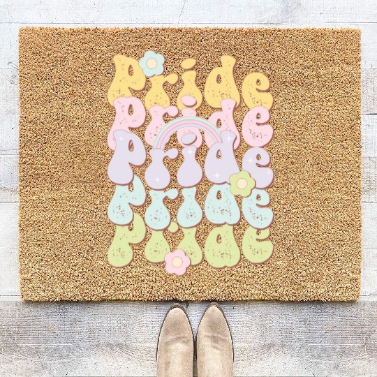 Pride Rainbow, LGBT Pride Month Coir Doormats