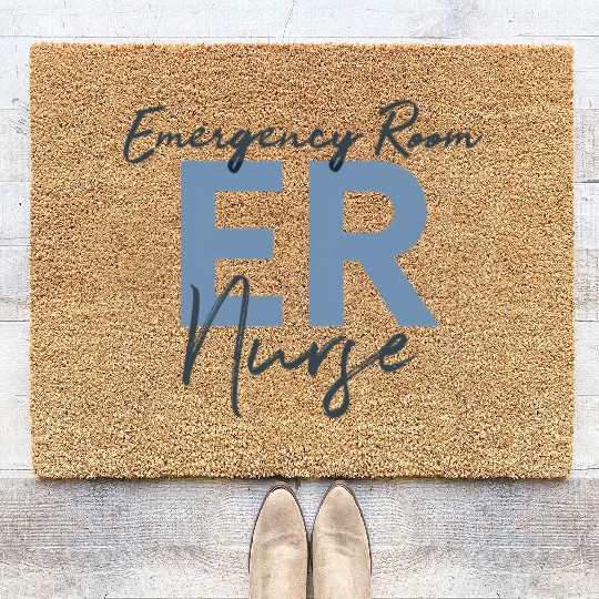 Er Nurse Emergency Room Nurse Registered Nurse Coir Doormats