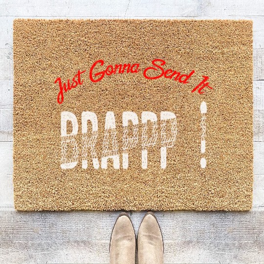 Just Gonna Send It Motocross Dirt Bike Snowmobile Coir Doormats