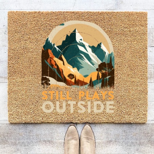 Nature boy Still plays Outside Mountaineer Coir Doormats