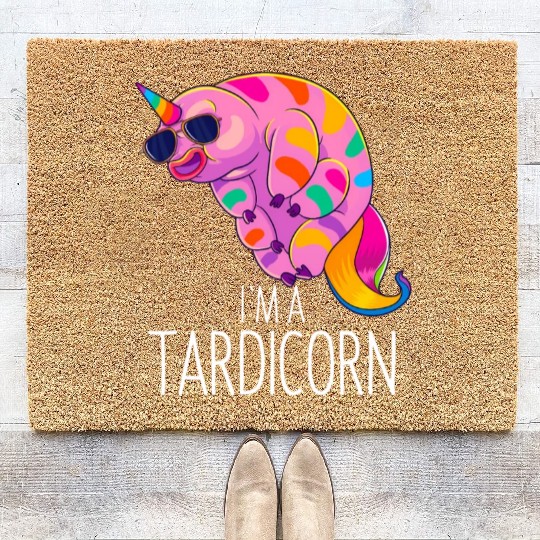 Water Bear Unicorn Tardigrade Science Microbiology Coir Doormats