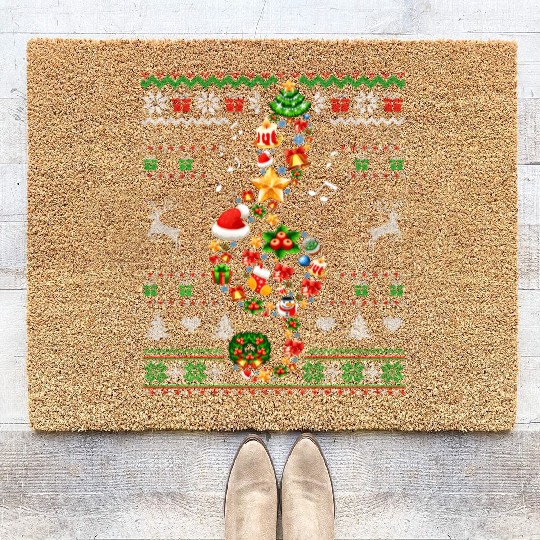 Music Note Ugly Musical Teacher Sing Carol Coir Doormats