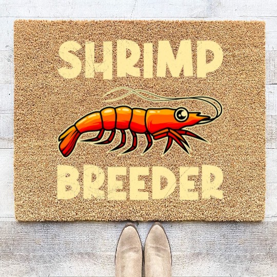 Shrimp Farmer Shrimp Shirmp Aquarium Aquarist Coir Doormats