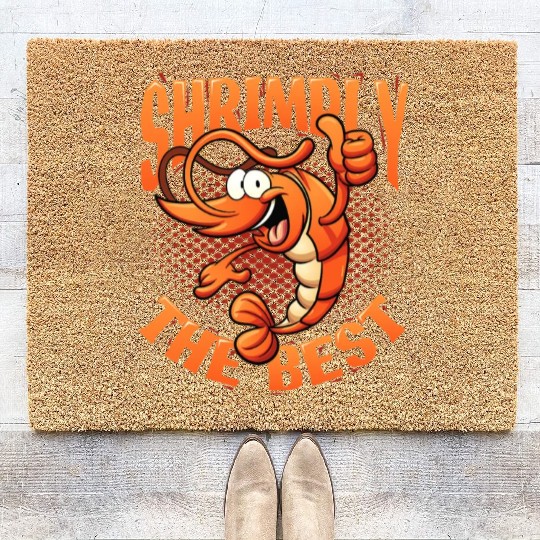 Shrimply The Best Aquarist Shrimp Farmer Coir Doormats
