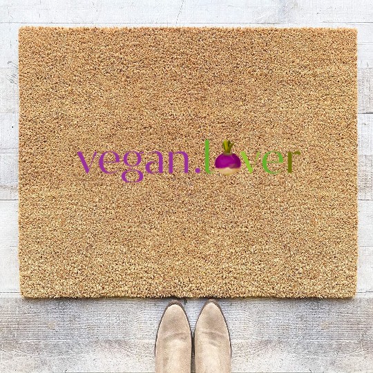 Vegan lover turnip Coir Doormats