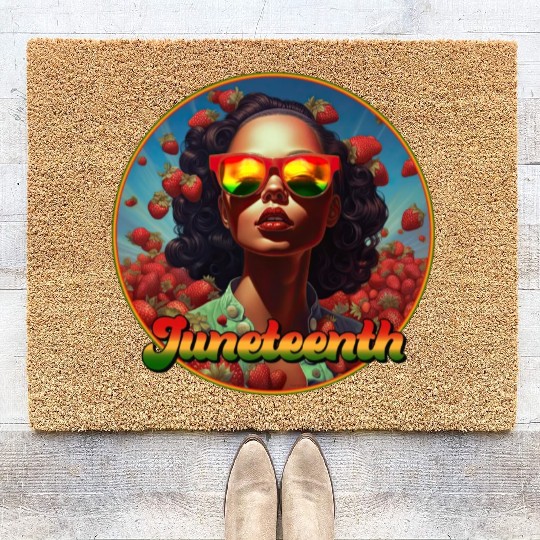 Juneteenth Gurl Coir Doormats