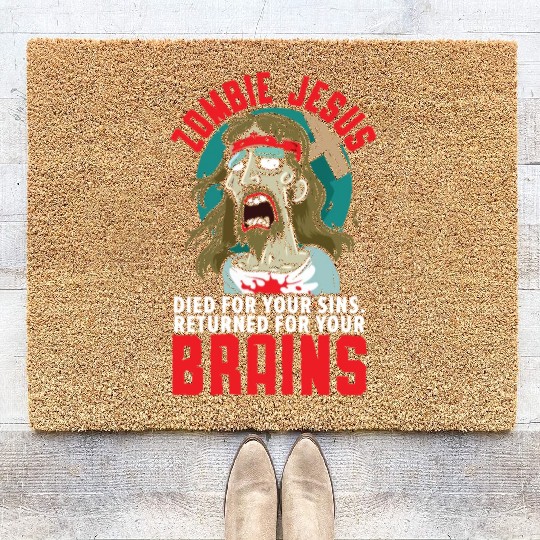 Atheism Anti-Religion Agnostic Freethinker Atheist Coir Doormats