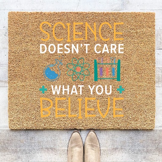 Atheism Anti-Religion Agnostic Freethinker Atheist Coir Doormats