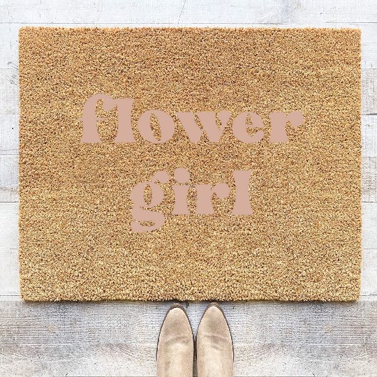gift idea for flower girl , plant lady ,lovers Coir Doormats