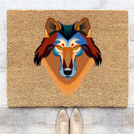 Orange wolf Coir Doormats