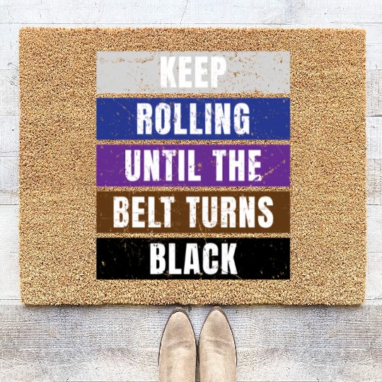 Jiu Jitsu Bjj Jiu Jitsu Belt Rank Coir Doormats