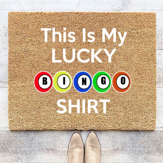 Lucky Bingo For Bingo Players Coir Doormats