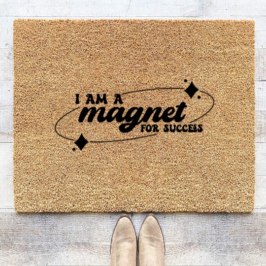 Positive Affirmation Magnet for Success Coir Doormats