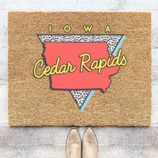 Cedar Rapids Iowa Triangle Ia City Coir Doormats