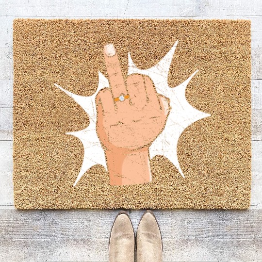 Bride And Groom Wedding Day Marriage Just Married Coir Doormats