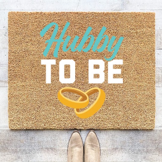 Bride And Groom Wedding Day Marriage Just Married Coir Doormats