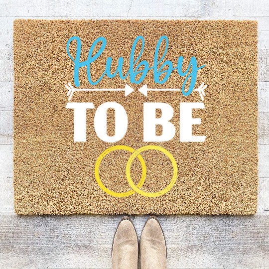 Bride And Groom Wedding Day Marriage Just Married Coir Doormats
