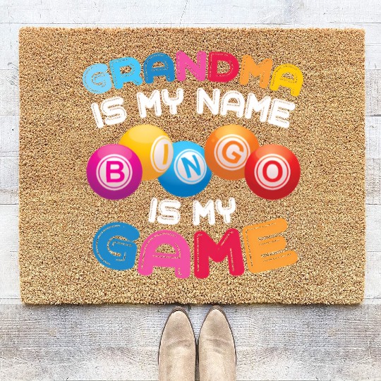 Bingo Player Grandma Coir Doormats