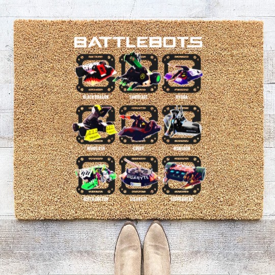 Battlebots Robot Photo Box Up Coir Doormats