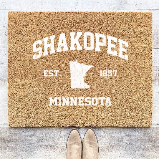 Shakopee Minnesota Mn State Athletic Style Coir Doormats