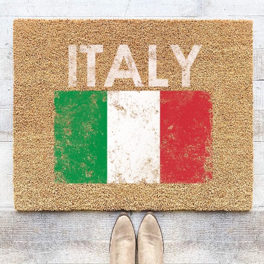 Italian Italy Flag Pride Coir Doormats