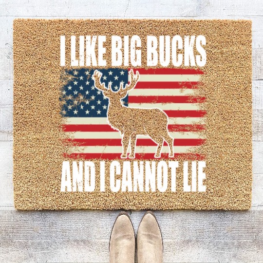 Deer Hunting I Like Big Buc And I Cannot Lie Coir Doormats
