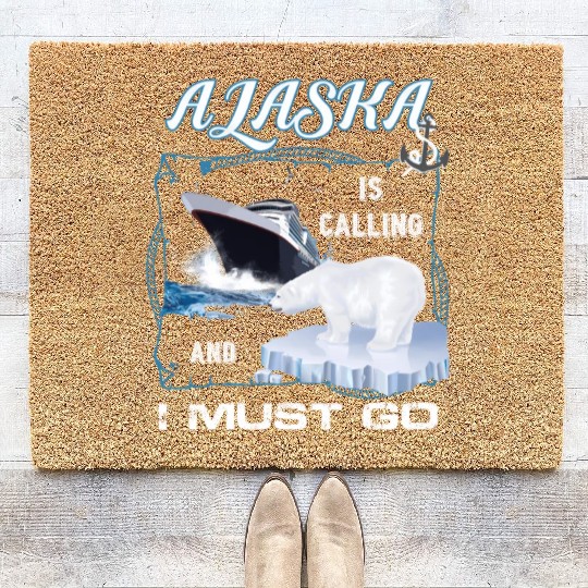 Alaa Is Calling And I Must Go Cruising Coir Doormats