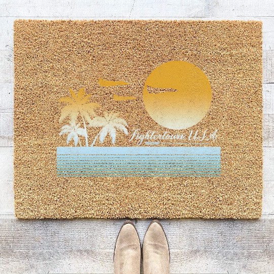 Top Gun Fightertown Usa Sunset Coir Doormats