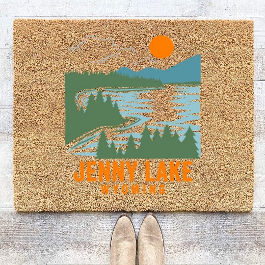 Jenny Lake Wyoming Coir Doormats