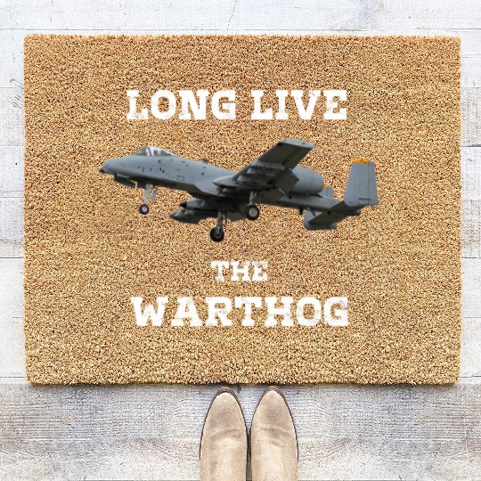 Long Live The A10 Warthog - Military Fighter Jet Coir Doormats