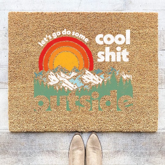 Let'S Do Shit Outside Nature Coir Doormats