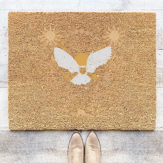 Dark Academia Tarot Card Sun Moon Crystals Owl Coir Doormats