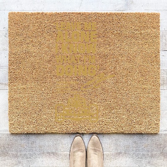 Leave Me Alone I Know What I'M Doing Drummer Coir Doormats