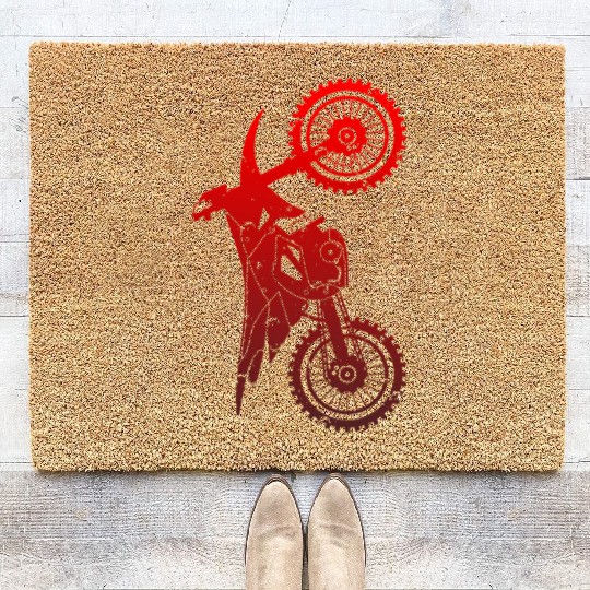 Motocross Dirt Bike - Dirt Bike Motocross Coir Doormats