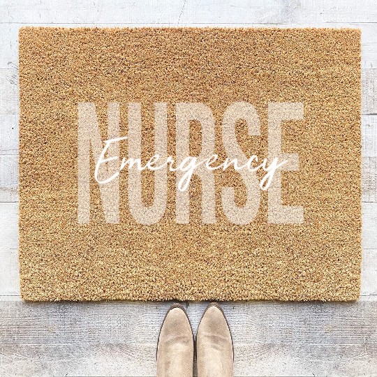 Er Nurse Emergency Room Nurse Registered Nurse Coir Doormats