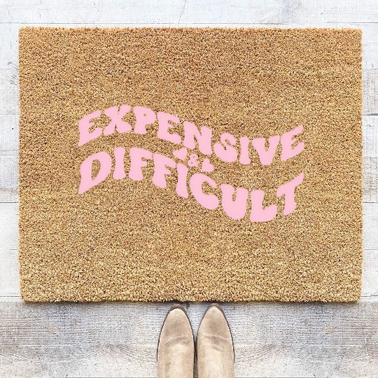 Expensive And Difficult Bougie Bougee Preppy Coir Doormats