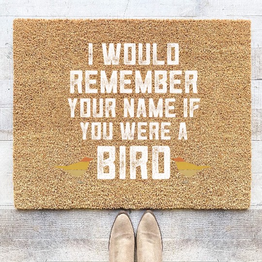 Bird Bird Watcher Birding Ornithology Coir Doormats