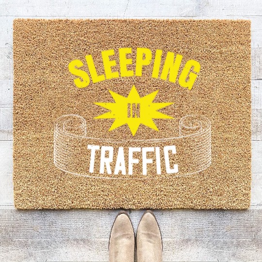 Sleeping In Traffic Coir Doormats