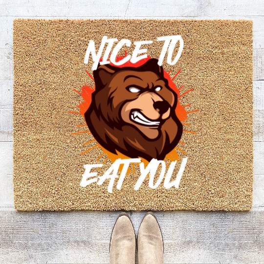 Nice to eat you Nature boy Mountain lover Coir Doormats