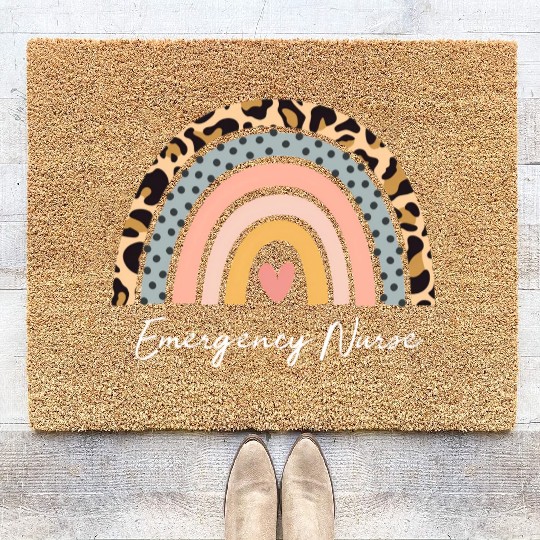 Er Nurse Emergency Room Nurse Registered Nurse Coir Doormats