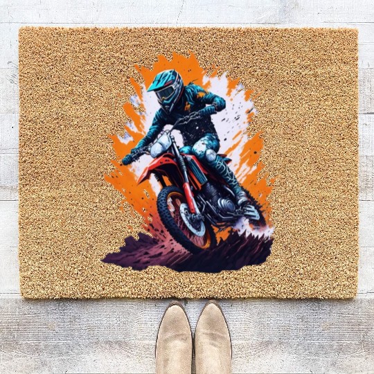 MotoCross Splash Coir Doormats