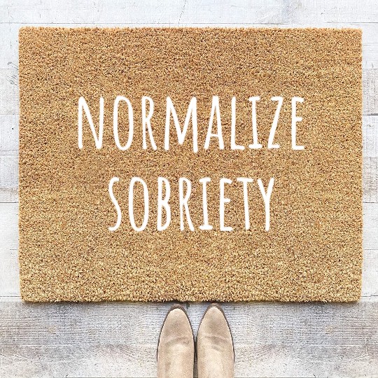 Normalize Sobriety Na Aa Sober 12 Step Recovery Coir Doormats