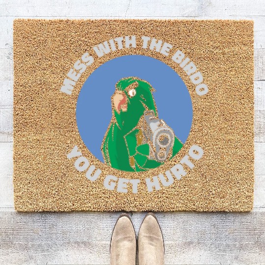 Bird Cartoon Birdwatching Bird Owner Coir Doormats