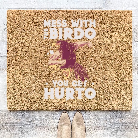 Bird Cartoon Birdwatching Bird Owner Coir Doormats