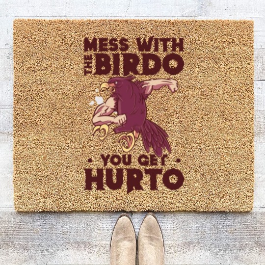 Bird Cartoon Birdwatching Bird Owner Coir Doormats
