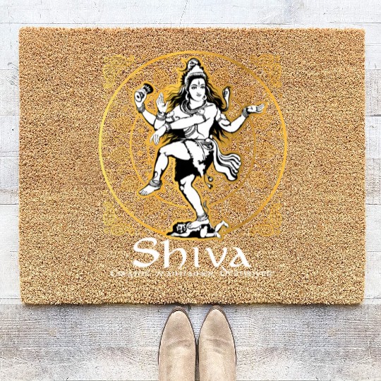 Shiva 'Creator Maintainer Destroyer' Hindu Gods Coir Doormats