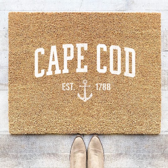 Cape Cod Massachusetts 1788 Nautical Look Coir Doormats