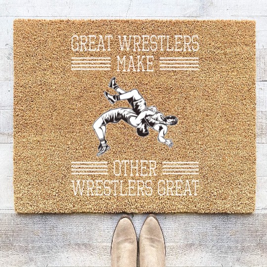 Great Wrestlers Martial Art Wrestling Training Coir Doormats